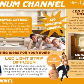 Led light strip diffuser: LED Light Strip Diffuser